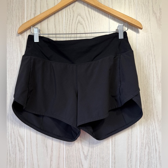 Lululemon Speed Up Mid-Rise Short 4” Black Size 6 EUC - Picture 6 of 7